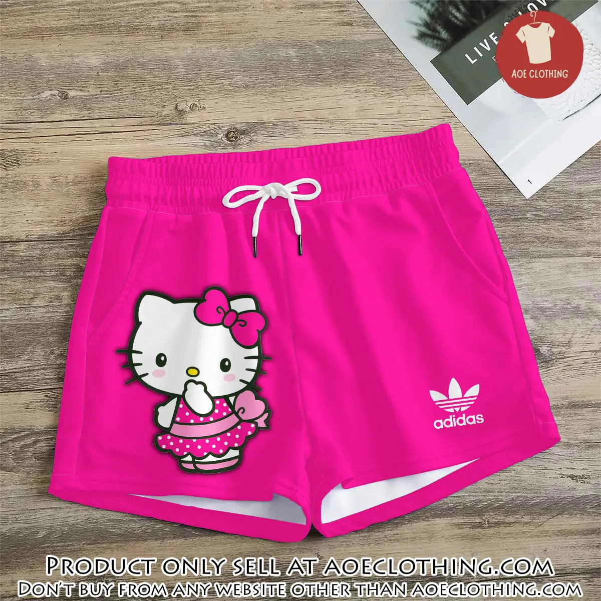 Premium hello kitty in adidas women shorts lady beach shorts wms1080 aoe2611705